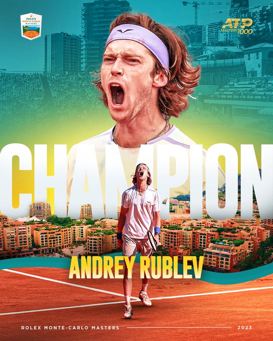 Andrey Rublev, noul campion de la Monte Carlo. L-a învins în finală pe elevul „minune” al lui Mouratoglou